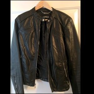EXPRESS Black (Minus The) Leather Jacket (MED)
