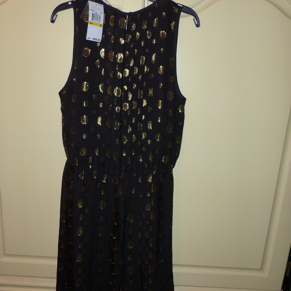 Michael Kors Leones Jacquard Polka Dot Dress