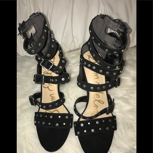 Black Block High Heels Sam Edelman Size 10