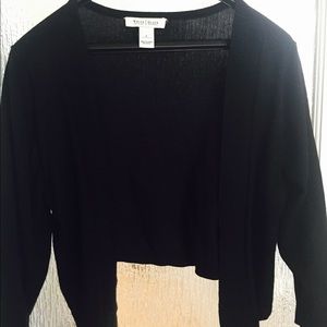 White House Black Market Women’s Cardigan Black Size L Long Sleeve Knit