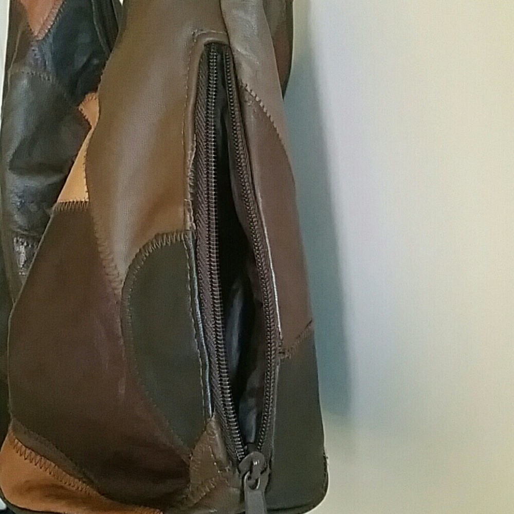 Leather Patchwork Purse - image 2