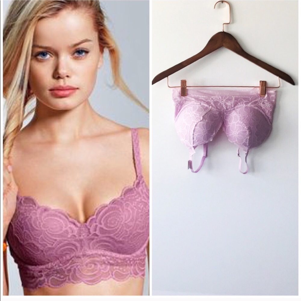 Push-up Lace bralette/ Lavender