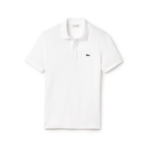 LACOSTE Slim fit white polo