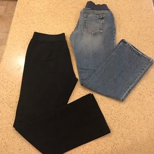 Old Navy Maternity Jeans & Black Pants Medium
