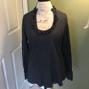 Banana Republic Ruffle Collar Shirt