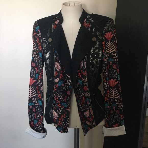 Love Fire Jackets & Blazers - Floral & Lace Jacket