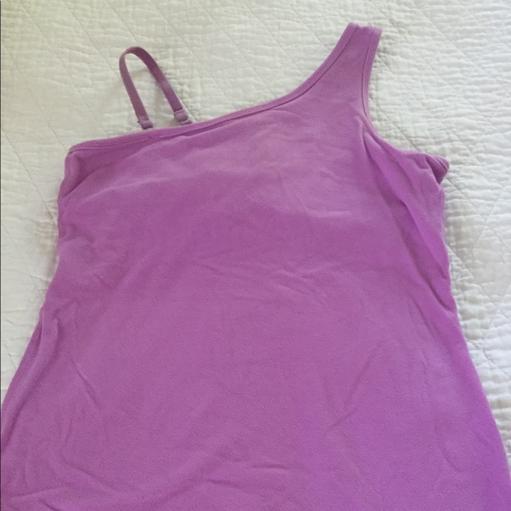 Beyond Yoga one shoulder top with removable strap