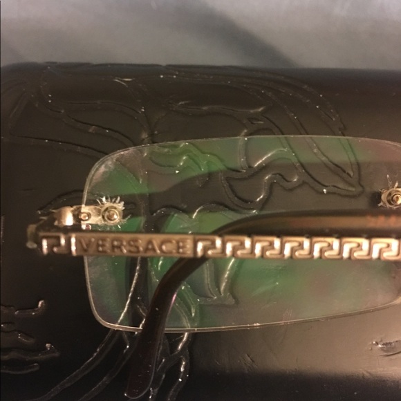 Authentic Versace glasses w/ case and custom cloth - Picture 3 of 7