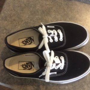 Black Vans worn twice!