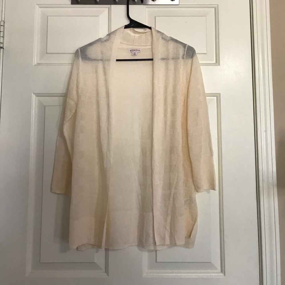 Sheer knitted cardigan
