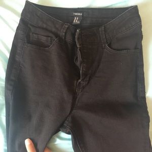 Black high waisted jeans