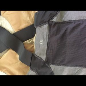 lululemon athletica Tops - Lululemon round neck striped workout top with mesh lululemon athletica Tops - Lululemon round neck striped workout top with mesh