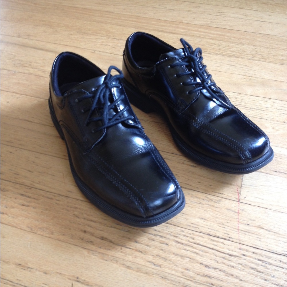 Nunn Bush Men's/Teen Black Leather Dress Shoes