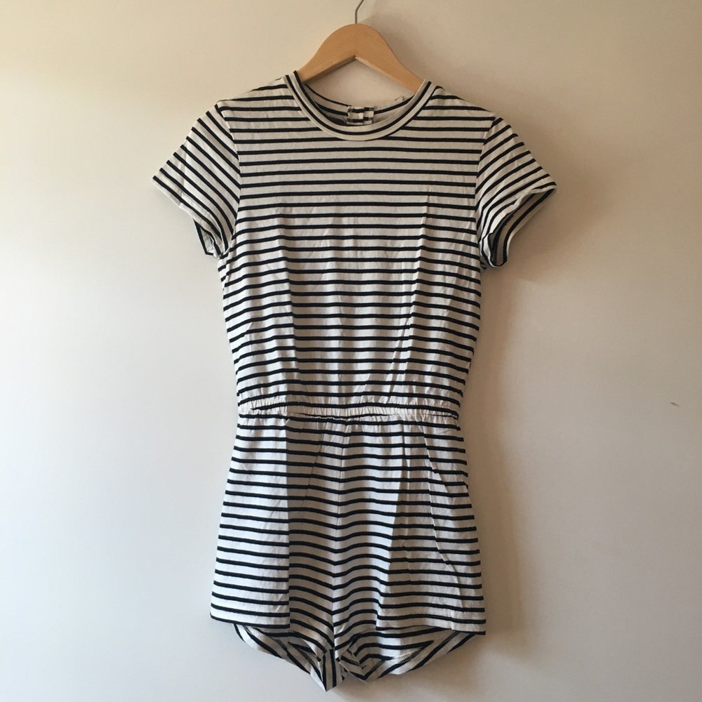 American Apparel stripe romper