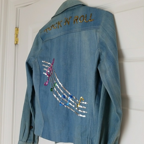 Elvis denim jacket 1970s - Picture 1 of 4