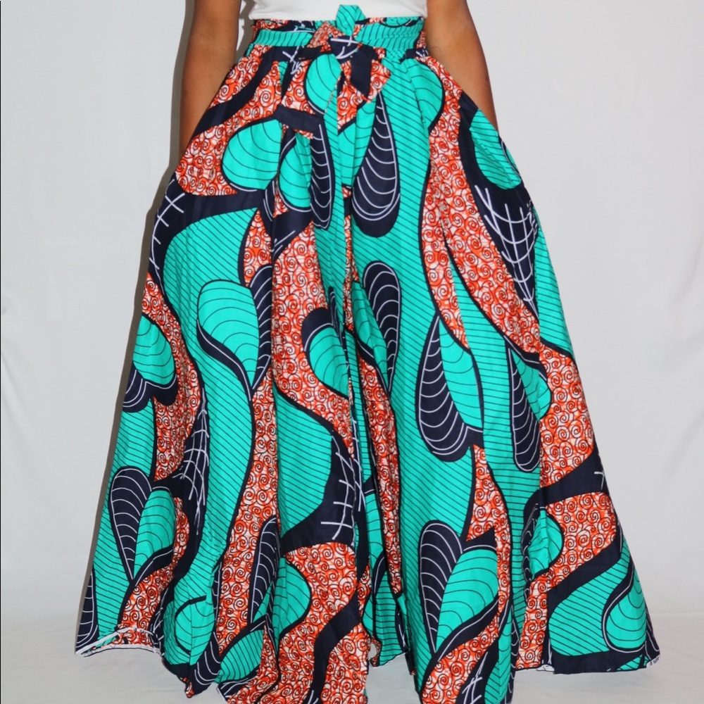 Ultra wide leg print palazzo pants