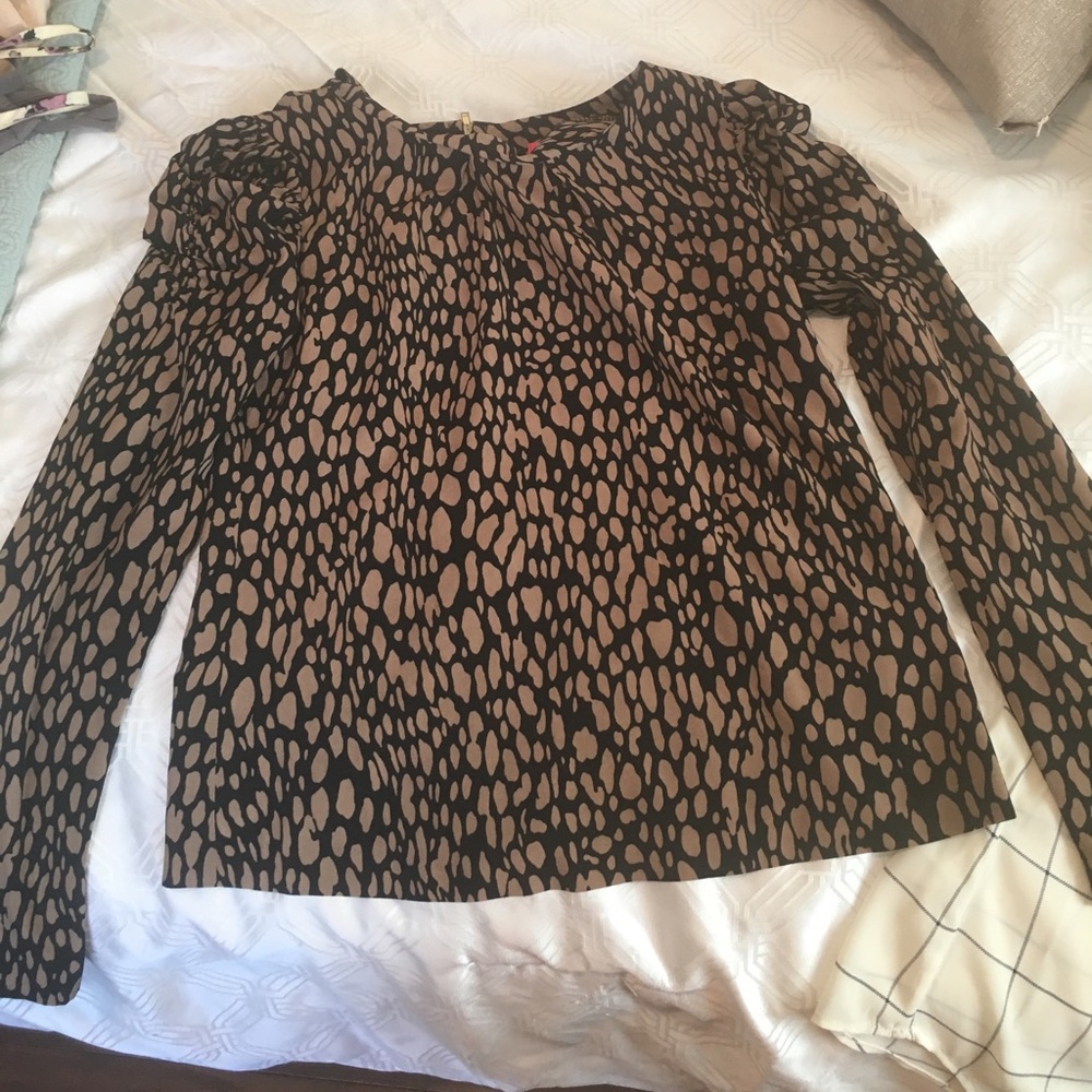 Pinkyotto Leopard Print Top - Silk