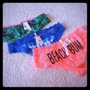 3 pairs new panties
