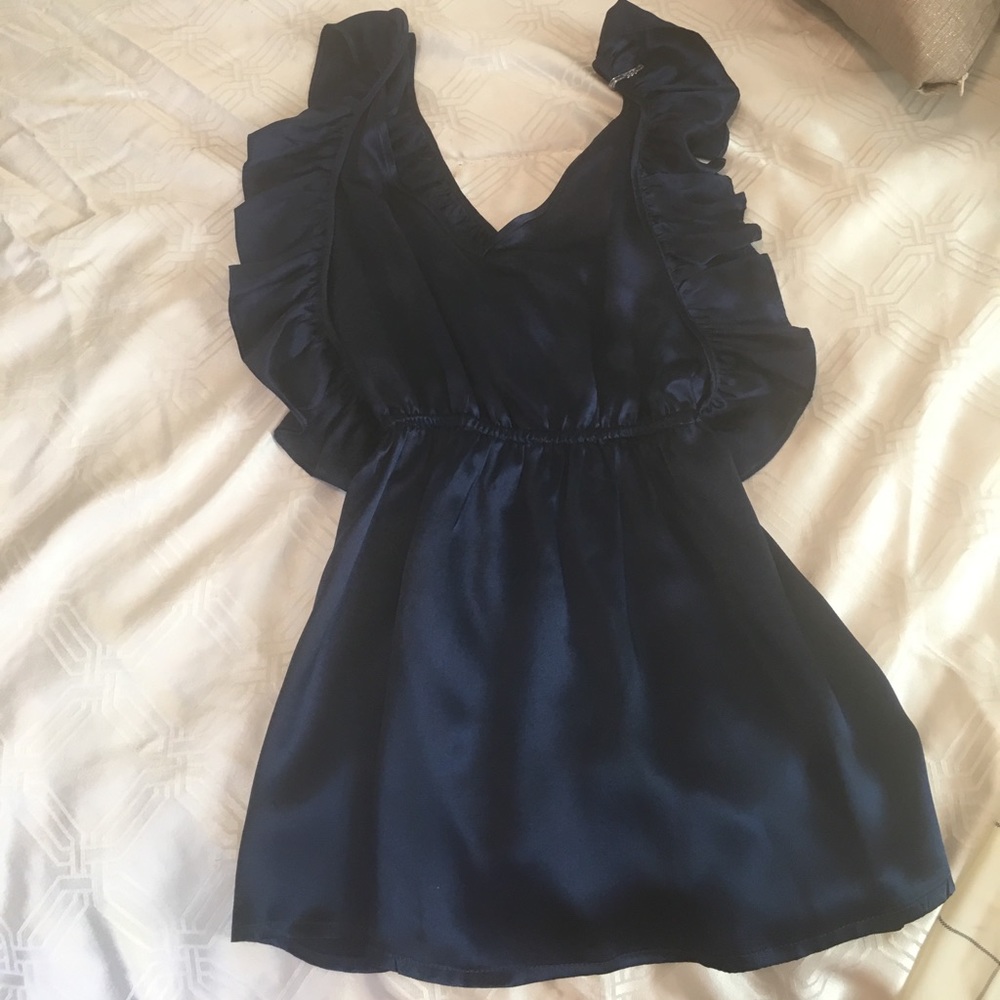 Thayer X Back Silk Top