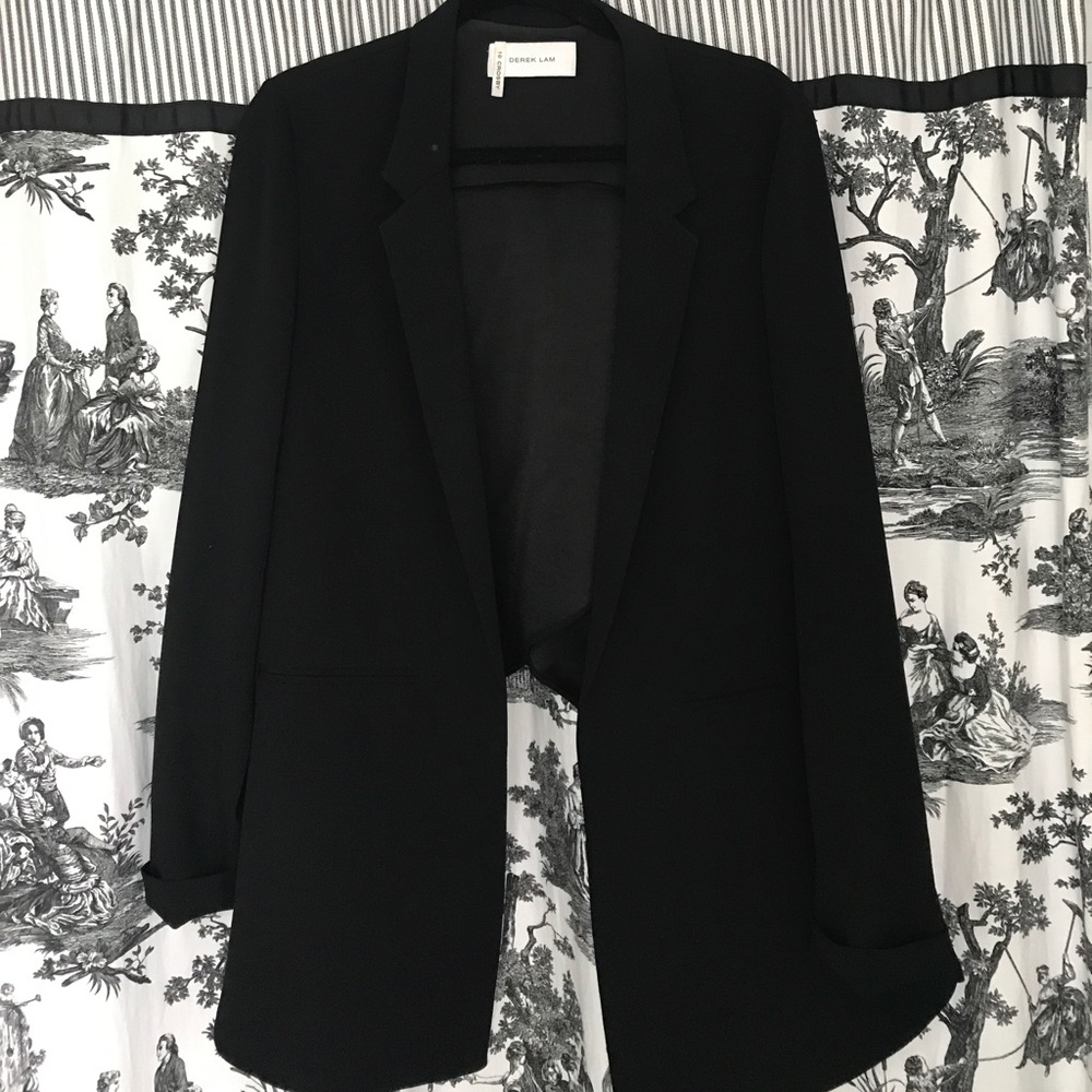 10 Crosby Derek Lam draped front high low blazer