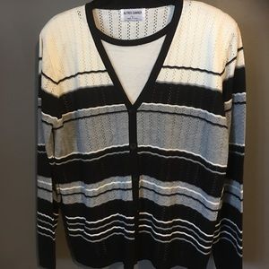 Cardigan Striped Sweater