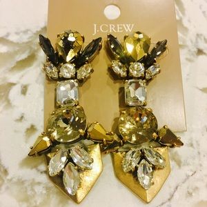 J Crew metallic earrings