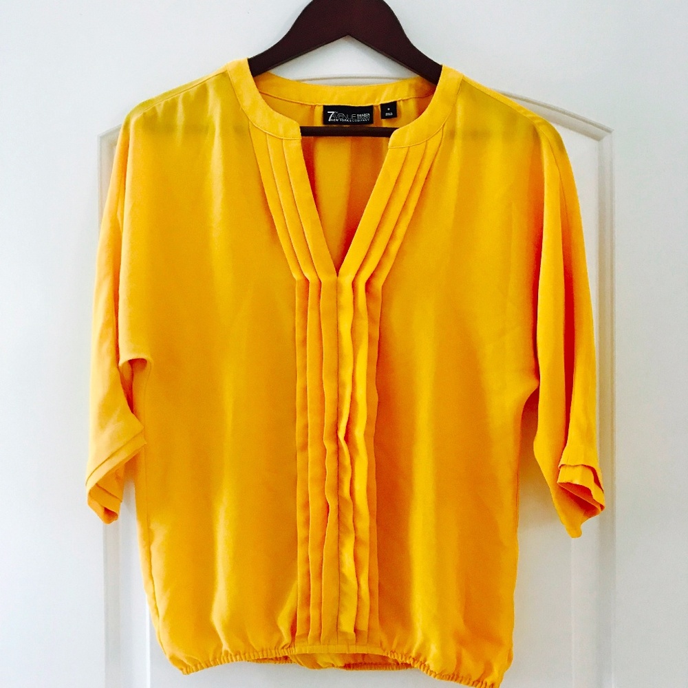 Yellow blouse