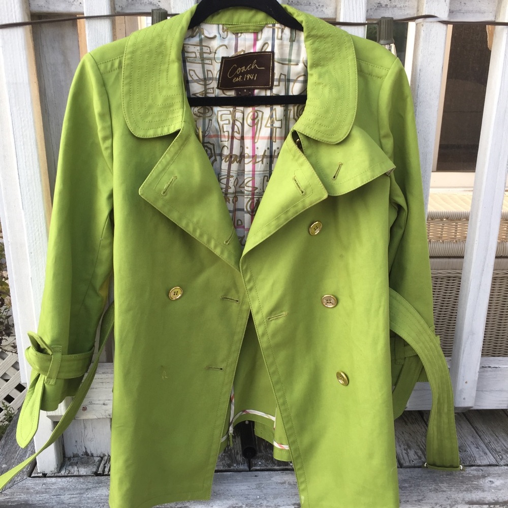 COACH Colorful Trenchcoat!