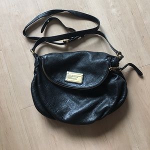 MARC BY MARC JACOBS black leather crossbody bag