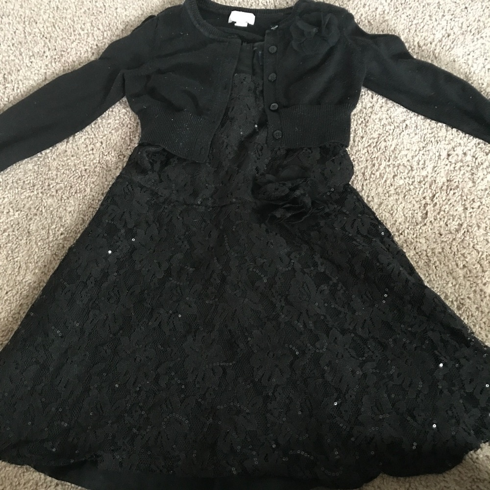 Girls dress and matching sweater