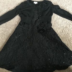 Girls dress and matching sweater