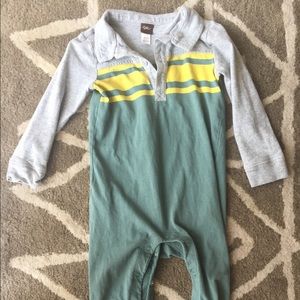 Tea Collection Long Sleeve One-piece with Collar