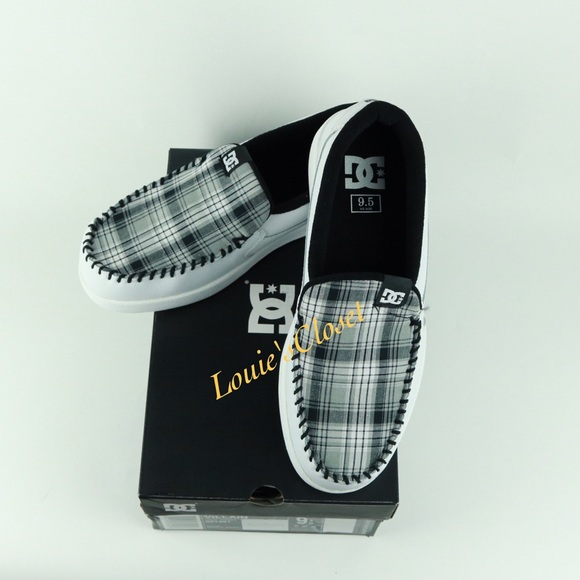 Men's DC Shoes Villain White Plaid - Picture 5 of 6