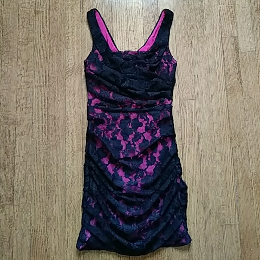 Express black lace dress size 0