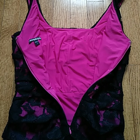 Express black lace dress size 0 - Picture 6 of 7