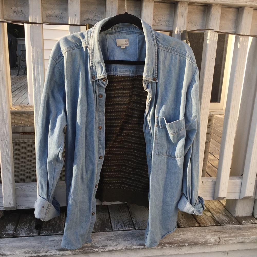 Urban Renewal Denim Cardigan Shirt