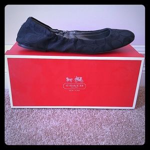Black Coach flats