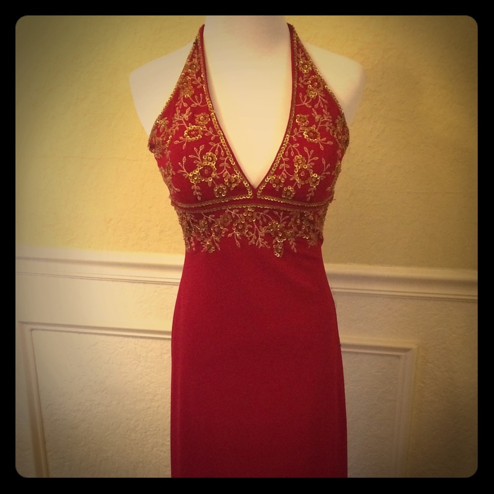 👗 Nightway Dress Red Dress Size 4