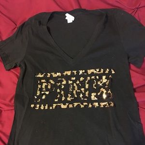 Victoria Secret PINK Sequined Tee