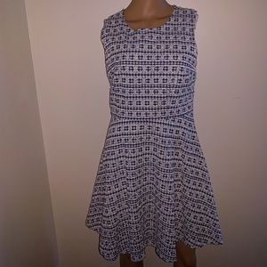 Maison Jules Flare Eyelet Sheath Dress