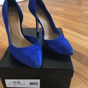 BCBG Size 10 Blue Heels used once