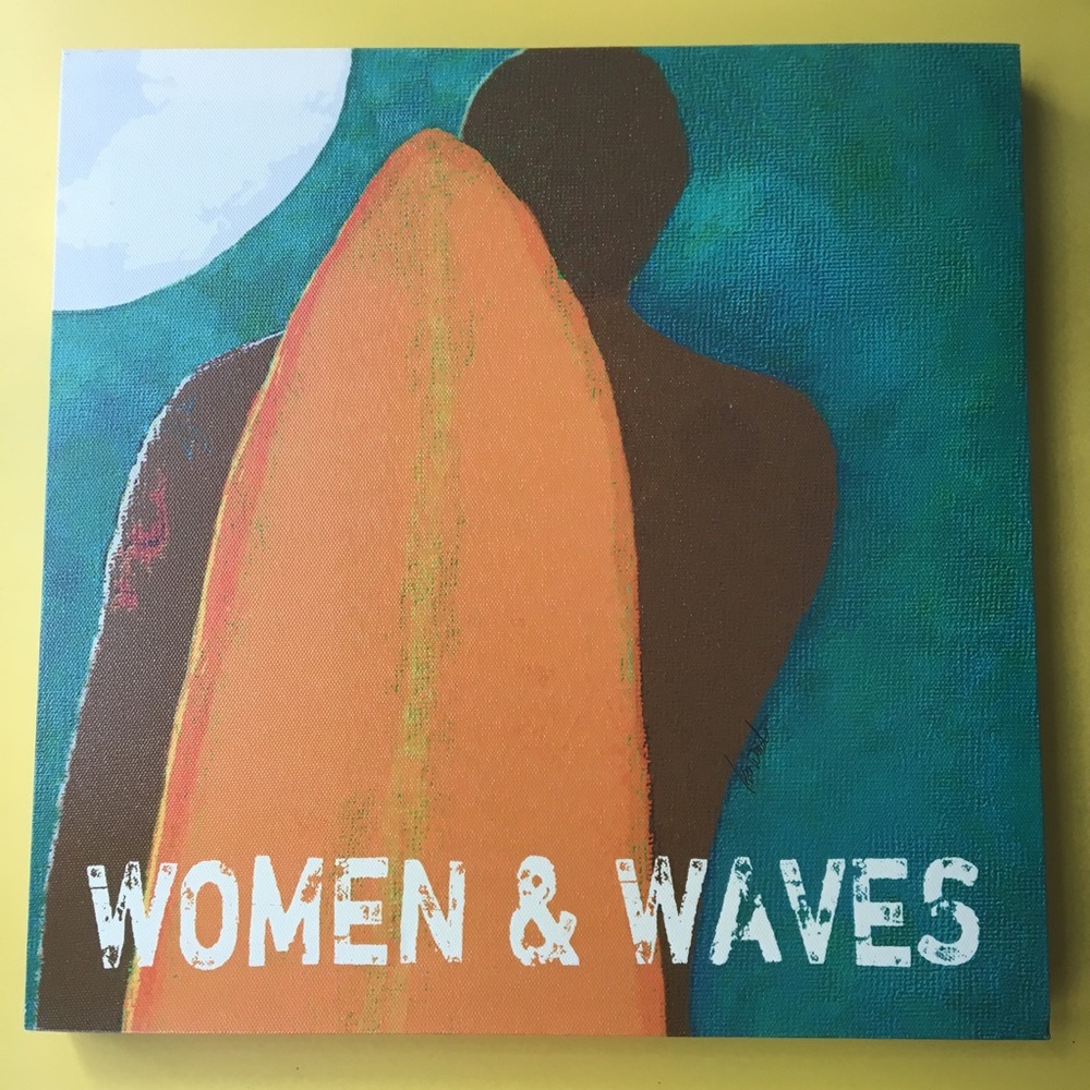 Women and Waves Canvas Print