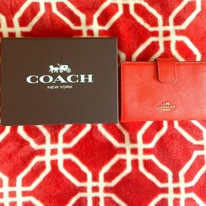 Red coach wallet
