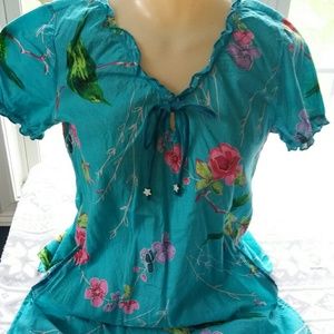 Koi Scrub Top Size Small