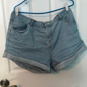 High waisted mom shorts