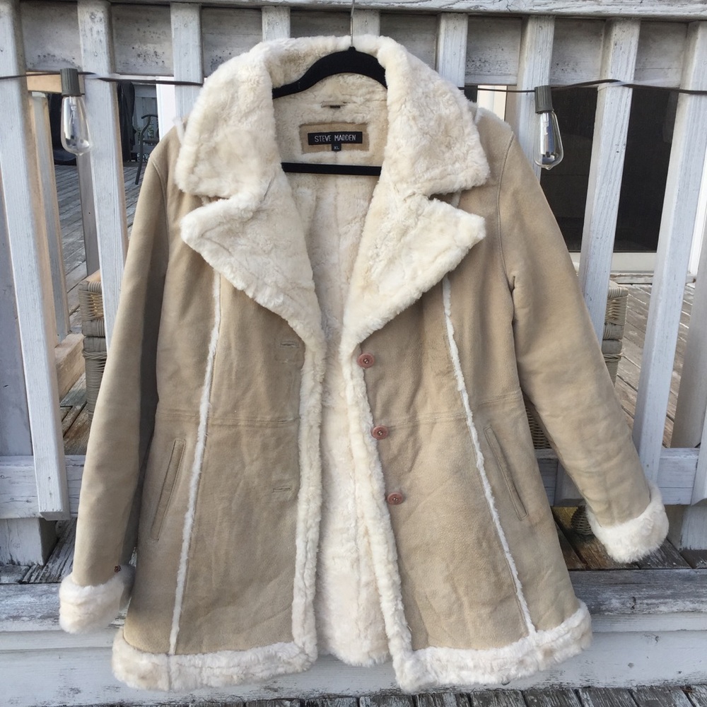 STEVE MADDEN Vintage Faux Fur Coat