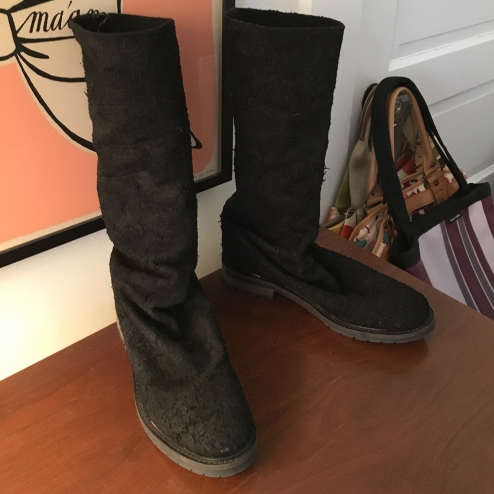 Free People Textured Suede Slouchy Boots size 39