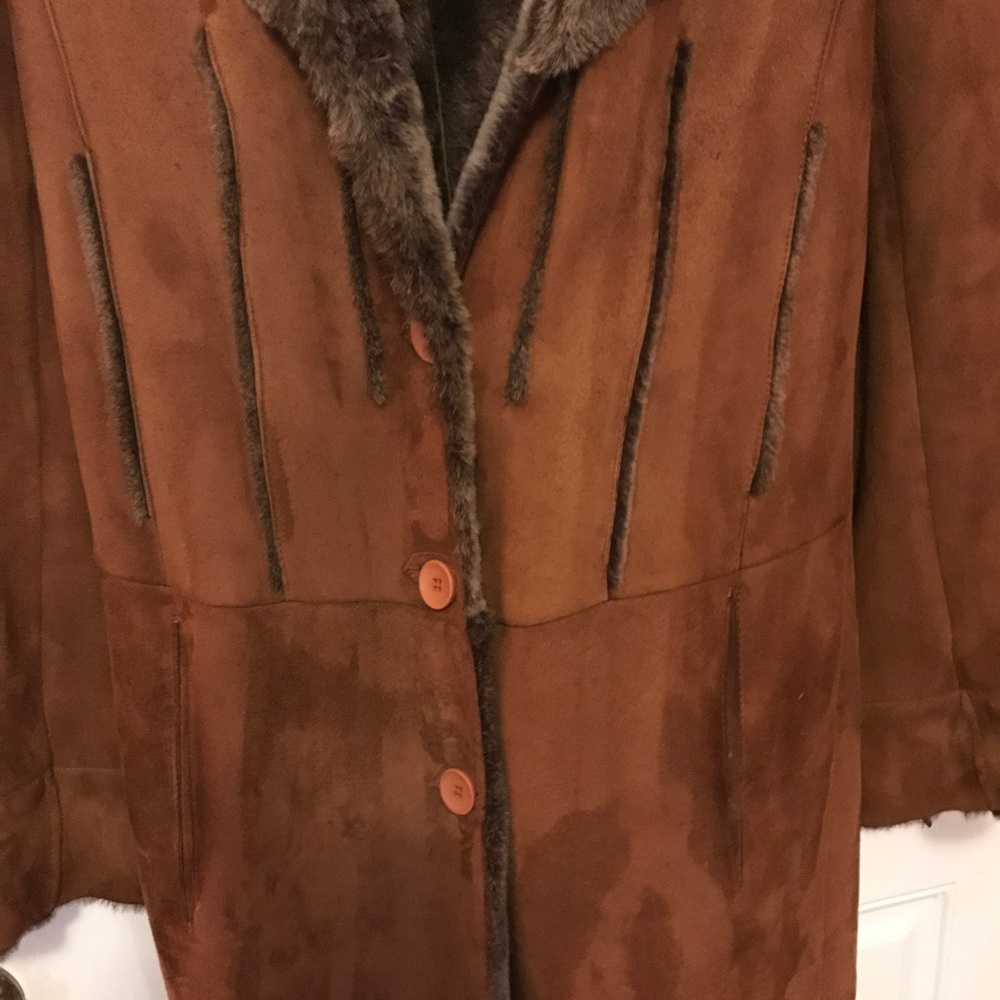 Carina New York leather shearling coat
