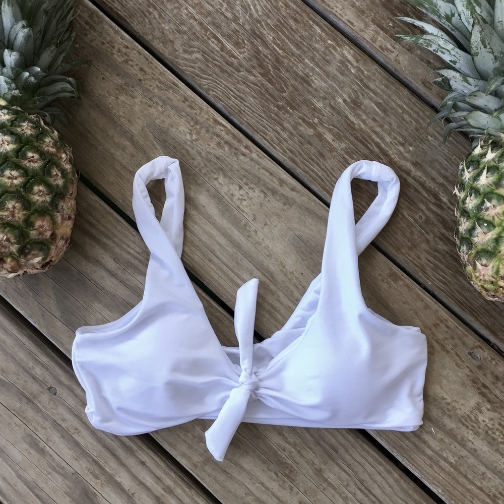 White bikini top!
