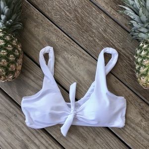 White bikini top!